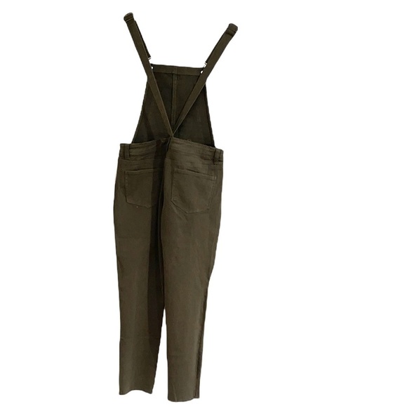 NWT Olivaceous Stretch Olive Green Overalls - Picture 3 of 6